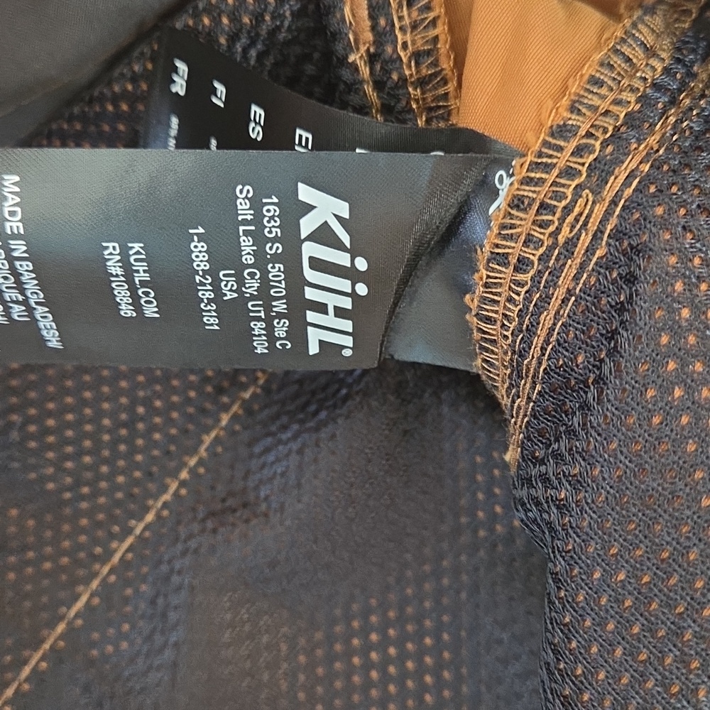 Kuhl Renegade 12" Teak Brown Shorts Size 35 - Picture 6 of 8